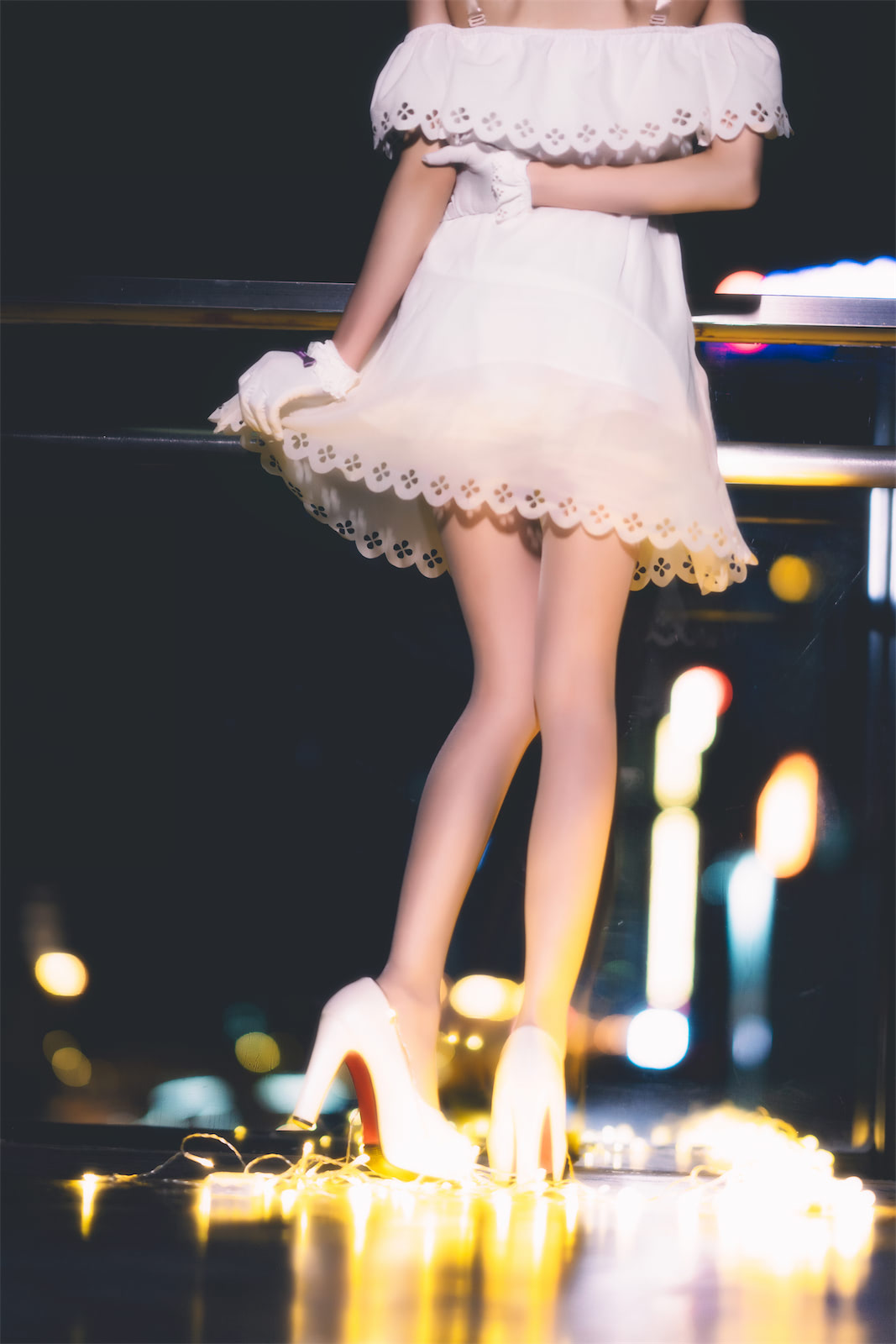 桜桃喵 夜拍fgo小裙子玛修摄影15张