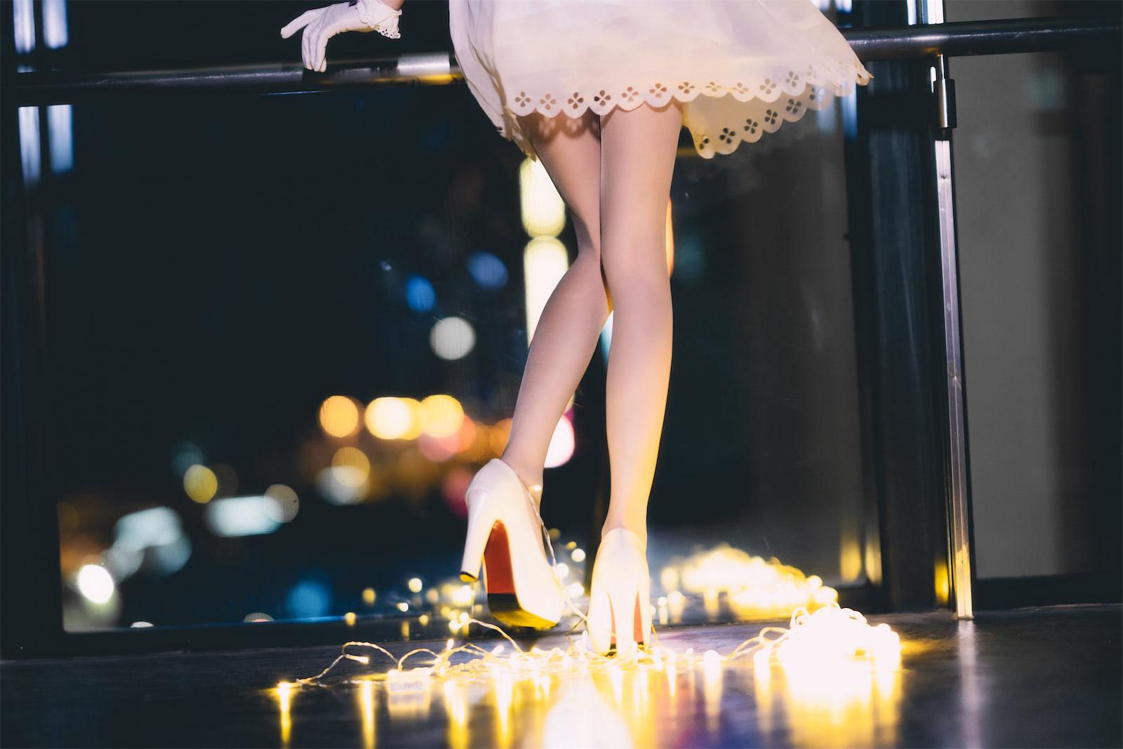 桜桃喵 夜拍fgo小裙子玛修摄影15张