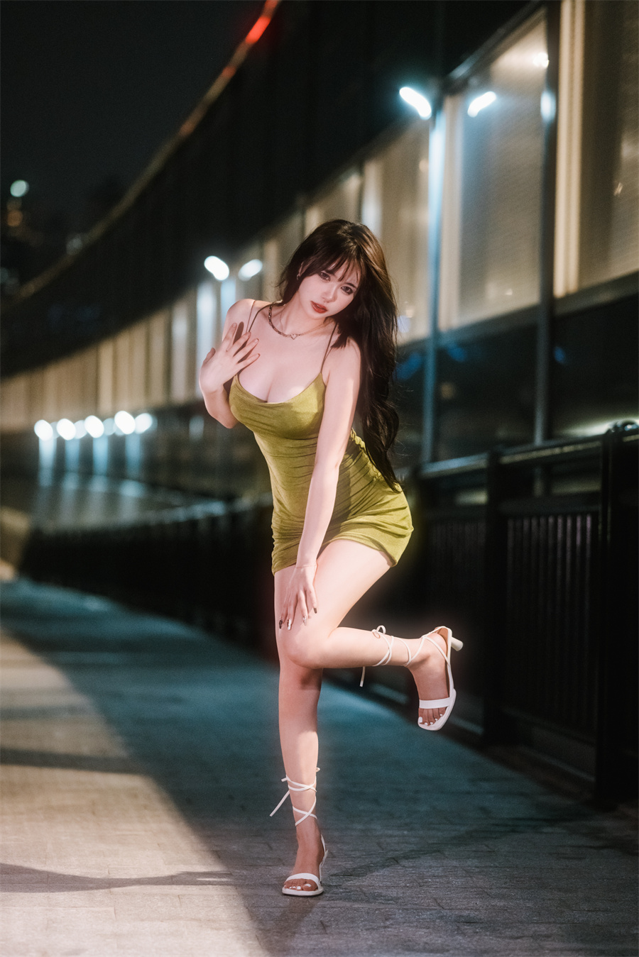 Tina很妖孽呀 NO.007 绿色连衣裙[35P-210MB]