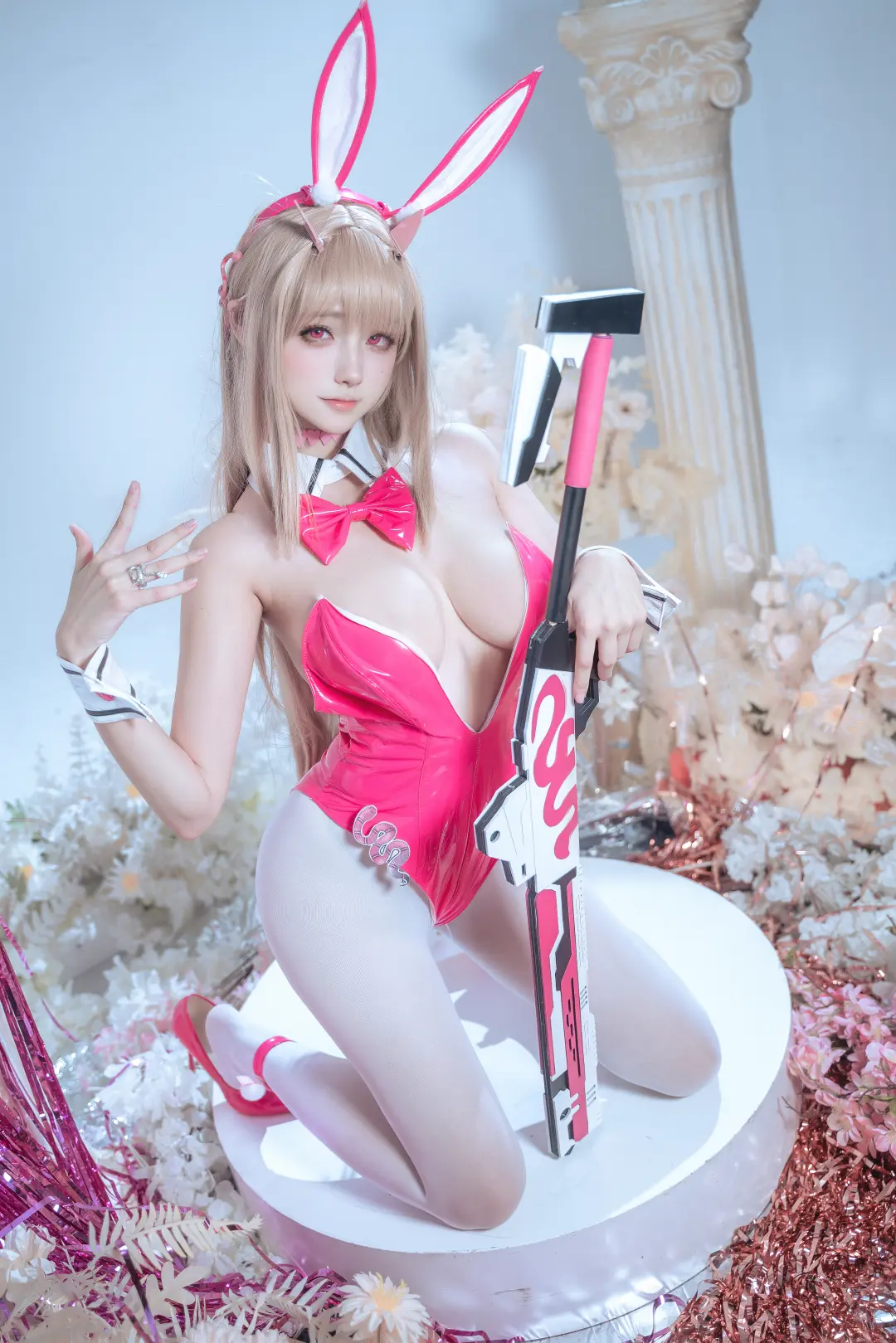 COSPLAY Seya-狮砸 Nikke 毒蛇 兔女郎[12P-140M]